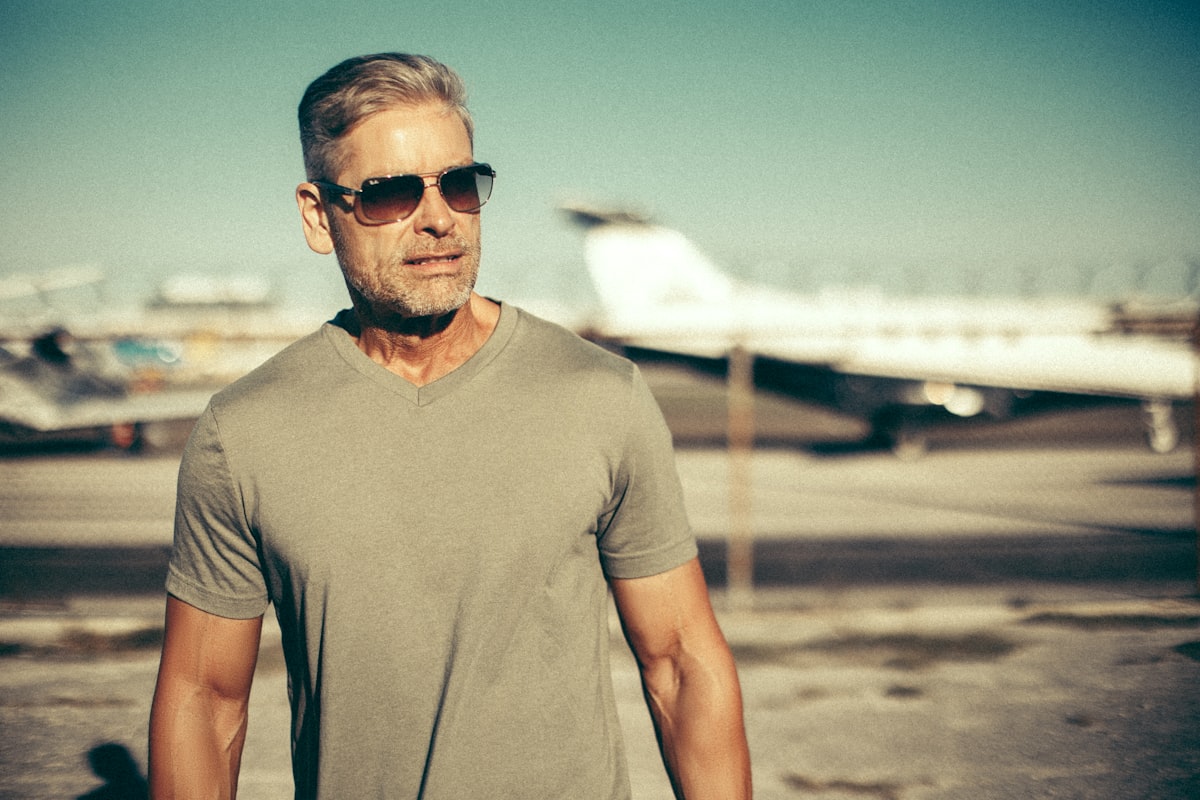 Active man over 40 enjoying outdoor wellness lifestyle